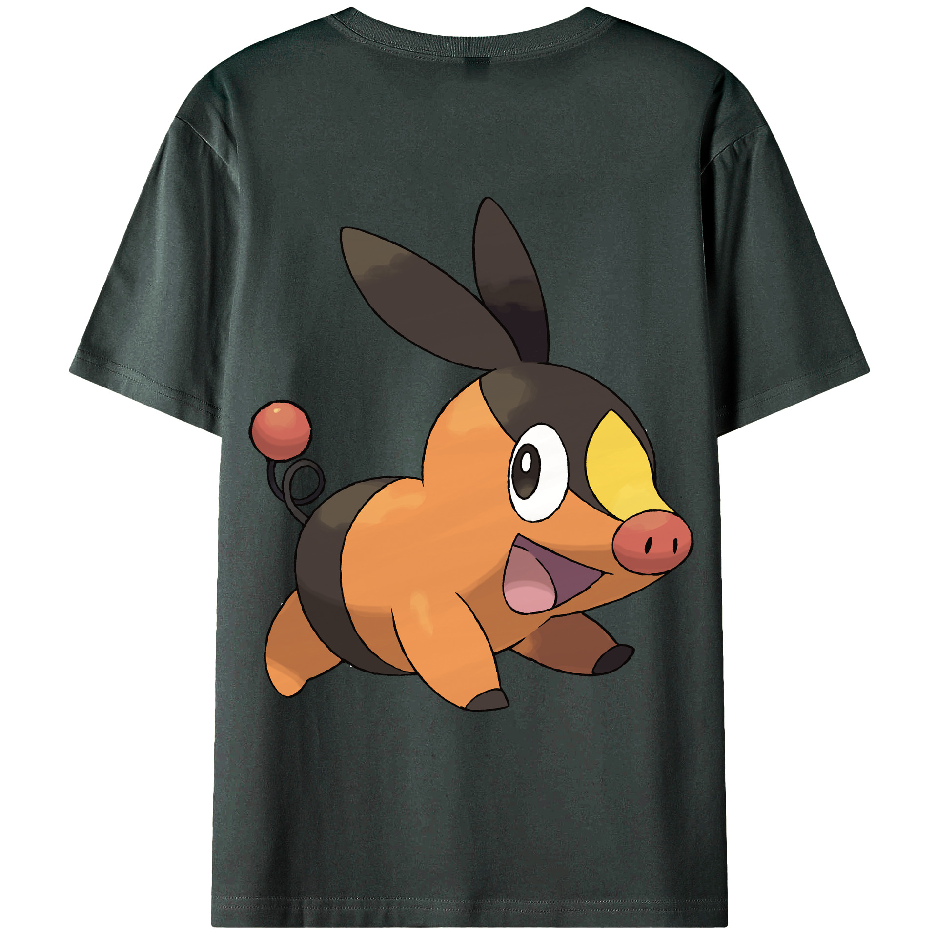（画像用） ポケットモンスター Pokémon 綿100％ メンズ半袖Tシャツ（バックプリント） 通気性